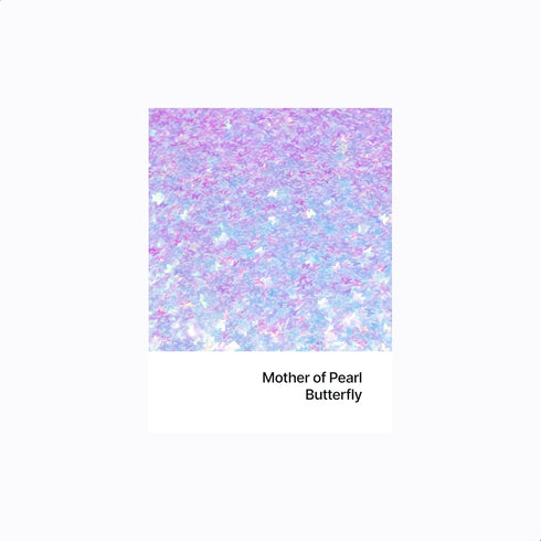 Hemway Ultra Sparkle Glitter - 1/8" 0.125" 3mm - Mother of Pearl Butterfly Glitter for Decoration, 50g