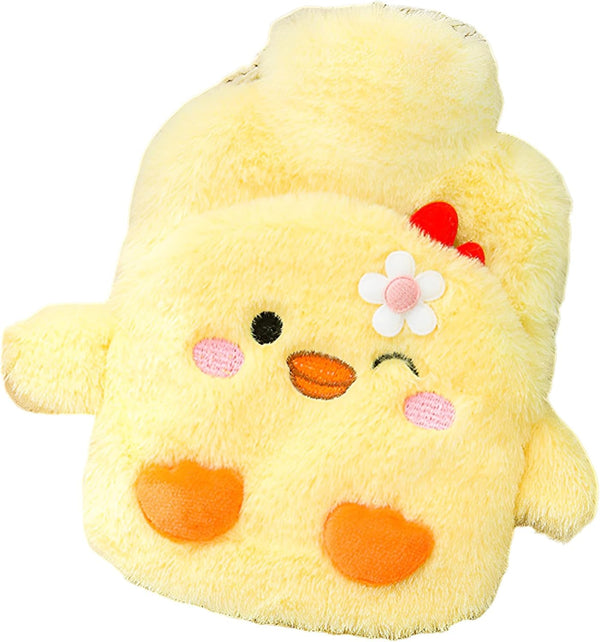 Hot Water Bottle with Cover, Hot Water Bottle with Cute Plush Cover,