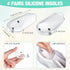 4 Pairs Medial Lateral Supination Wedge Insoles with Magnets for Correcting Pronation Silicone Orthopedic Shoe Inserts