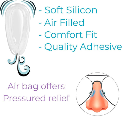 GMS Optical 11mm Medium Wide Soft Silicone Screw-in Nose Pads for Glasses, 10 Pair, Improve Comfort, Repair Kit