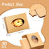Spakon 30pcs Kraft Paper Soap Boxes for Homemade Gifts, 3.78 x 2.76 x 1.18 Inches with Window (Brown)