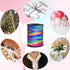 500 Yard Rainbow Curling Ribbon, Shiny Crimped for Balloons, Wedding, Birthday, Party Art Craft Decor