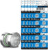 100 Packs SR621SW 364 AG1 Watch Battery Compatible with 364A LR621 1.55v Alkaline Button Cell Batteries