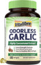 Vitalibre Odorless Garlic, Extra Strength Extract, Non-GMO, No Gluten, Heart & Immunity,