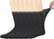 Yomandamor Best Mens Mid-Calf Diabetic Socks, 6 Pairs, L Size (Socks Size: 10-13)