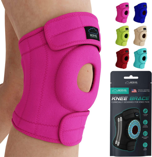 MODVEL Knee Brace with Side Stabilizers, Patella Gel Pads for Knee Pain, Meniscus Tear, ACL, MCL, Injury Recovery (XXL
