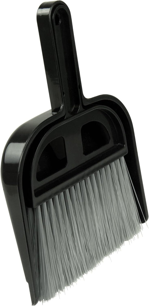 Detailer's Choice Broom and Dust Pan, Black, 4B3208