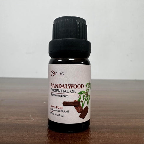 Sandalwood & Hinoki Essential Oils - 100% Pure Organic Natural Plant Oils for Diffuser, Spa, Massage, Yoga, 2x10ML