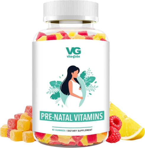 VITA Globe Prenatal Fish Oil Gummy Vitamins 60 Count | Non-GMO Womens