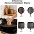 Tray,316 Cast Iron Scrubber and Scraper,Chain Mail Cleaner with Bamboo Handle & Draining Stainless Steel Brush
