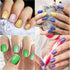 Maitys 336 Pieces Self Adhesive Gel Nail Decal Manicure Kits with File, 24 Sheets Nail Stickers for Women Girls (Bright