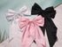 SUSULU 6pcs Large Hair Bows, Vintage Hair Barrette Clips for Women and Girls (Black/White/Pink)