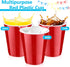 PLMMOUT 240 Pack Cups,12 oz Red Plastic Shot Cups, Disposable Party Cup, Red Plastic Drinking Cup for Wedding Picnics