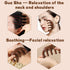 PKRFCJ 2 1, 1) Wooden Scalp Massager Pcs Massage Comb Brown Wood Massager Tool,Body Guas Sha Tools for Head, Neck