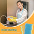 LAUNDRYLUX 4 Pack Scrub Sponge, Dual-Sided Temperature-Responsive Scrubber - Non-Scratch - Multipurpose Dish Sponges