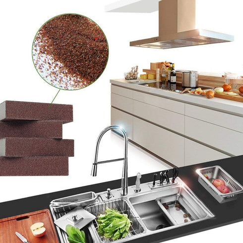 10Pcs Carborundum Sponge Nano Emery Sponges, Pot Clean Brush Rust Eraser Scouring Pads