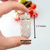 Bling Pill Case Rhinestone Pill Box Portable Waterproof Holder with Keychain for Travel, Outdoor, Camping (AB Color)