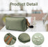 Travel Makeup Bag, Small Multifunction Cosmetic Bag, Waterproof Nylon, Large Capacity for Daily Use, Green