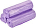 MECCANIXITY 4-6 Gallon Small Trash Bags, 60 Counts for Kitchen, Office, Bathroom, Bedroom, Purple (3 Rolls)