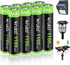 Kruta Solar Lights Batteries AAA 1100mah High Capacity 1.2V Ni-MH Rechargeable for Outdoor Solar Lights, Pack of 8