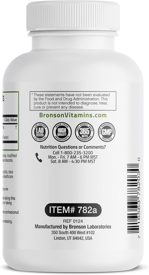 Bronson Morgina Extra Strength Complete Green Superfood, Non-GMO, 60 Vegetarian Capsules