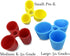Pencil Grip The Writing CLAW, Medium Size Pack, Blue and Red Grips, Set of 36 - TPG-21236