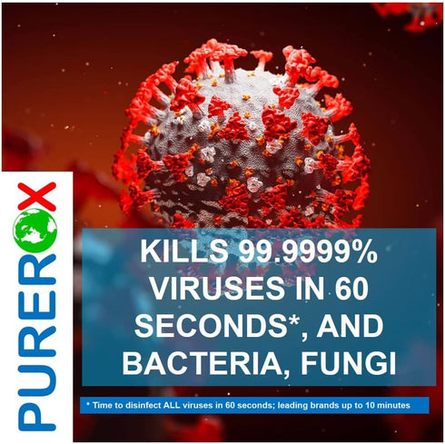Disinfectant (2oz, 6pk), TSA Approved Travel Size, Eliminates 99.9999% Viruses, Hospital Grade, Safe for Use Anywhere,