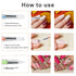 5 Pcs Nail Art Sculpture Pen, Dual Tipped Silicone Nail Tools for Nail Art Design and Drawing