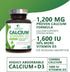 Nature's Calcium Supplement, Calcium 1200 mg Plus Vitamin D3, 240 Tablets, Bone Health & Immune Support