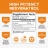 Resveratrol 1800mg Per Serving - Potent Antioxidants for Immune Support - Extra Strength Trans-Resveratrol Supplement Supports Healthy Aging & Heart Health - from Natural Polygonum Root - 60 Capsules