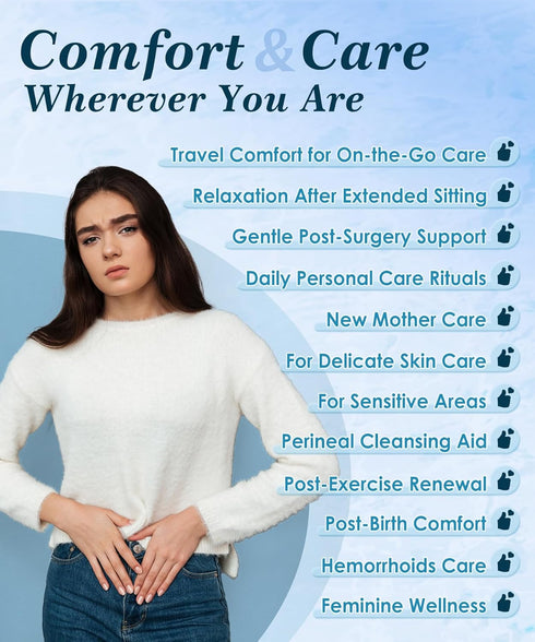 xemieau Sitz Bath, Sitz Bath for Toilet Seat, Postpartum Essentials and Hemorrhoids Care Kit - Yoni Steam Seat