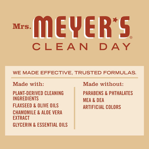 MRS. MEYER'S CLEAN DAY Moisturizing Body Wash 16 oz, Biodegradable Shower Gel with Essential Oils, Oat Blossom Scent