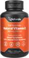 Naturalis Sunflower Vitamin E 268mg (400 IU) with Mixed Tocopherols | 300 Softgels | Non-GMO, Soy & Gluten Free |