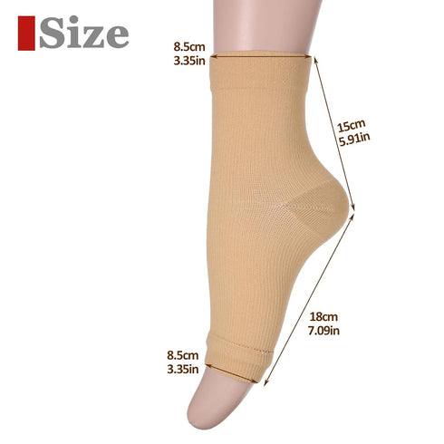 Wanmu 3 Pairs Copper Ankle Compression Socks for Women and Men, Wicking Cushioned Plantar Fasciitis Socks for Sprain