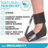BraceAbility Foot Drop Brace, Ankle Orthosis Sock for Big Kids, Teens, Adults, Pain Relief in Bed