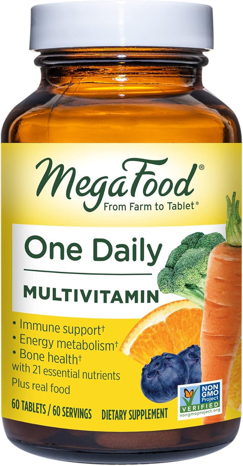 MegaFood One Daily Multivitamin - Immune Support Supplement for Women and Men