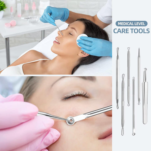 JPNK Blackhead Remover Comedone Extractor, Acne Removal Kit.