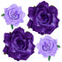 Rose Hair Clip - 4 Pcs Fabric Flower Hairpins, Mexican Hair Flowers for Women Girls Wedding Party (Purple)