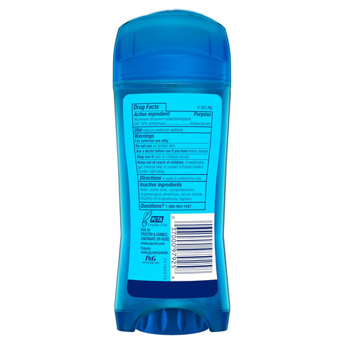 Secret Outlast Antiperspirant Deodorant for Women, 72hr Sweat & Odor Protection, Clear Gel, Unscented 3.4 oz