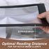 XLIUAX 5X Full Page Magnifier for Reading, Handheld Full Book Page Magnifier Glass Bendable Book Magnifying Glass