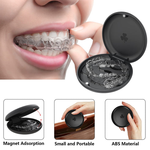 2 Pack Aligner and Retainer Case - ARGOMAX Slim Case Compatible with Invisalign and Orthodontic Storage Holder