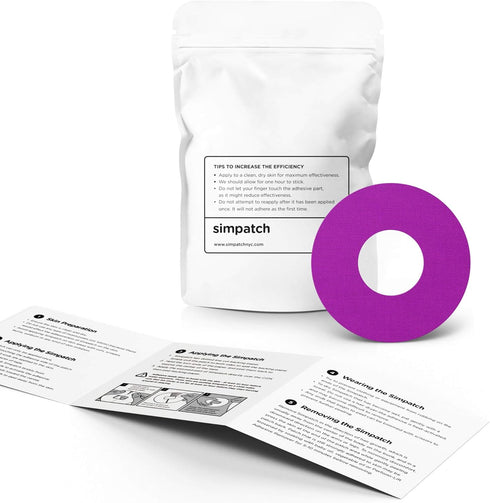 SIMPATCH Adhesive Patch, Pack of 30, Multiple Colors Available (Purple)