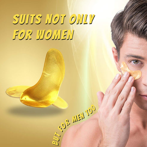 Vandarllin 24K Gold Powder Gel Collagen Under Eye Masks, 30 Pairs, Remove Bags, Dark Circles & Puffiness