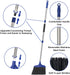 Kefanta 2 Pack Heavy Duty Broom, Indoor/Outdoor Commercial Brooms, Angle Broom 53 inches for Home, Kitchen, Office