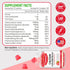 Sugar Free Calcium Gummies for Women Men, Calcium Magnesium Zinc with Vitamin D3 & K2, Calcium Magnesium Supplement for Bones Muscles and Joints, Raspberry Flavor - 120 Count