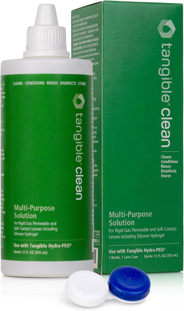 Tangible Clean Multi-Purpose Contact Lens Solution for Scleral and Gas Permeable Contact Lenses,
