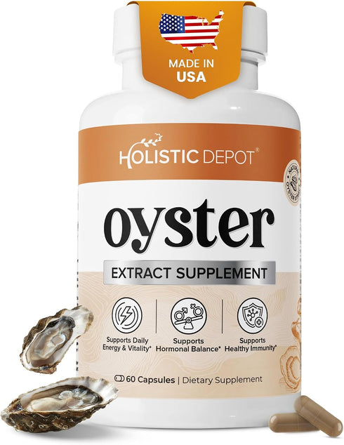 Pure Oyster Extract Supports Energy, Immunity, Vitality & Hormone Balance for Men