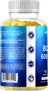 Vitamatic BCAA Gummies, 600mg per Serving, Peach Flavor, 60 Vegan Pectin Based Gummies (2 Bottles)