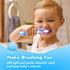 Papablic Toddler Sonic Electric Toothbrush for Ages 1-3, Cute Penguin Cover, Smart LED Timer, 2 Brush Heads