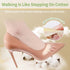 5 Pairs of Thicken Forefoot Cushion Pads, Reusable Honeycomb Fabric for Pain Relief, Invisible Socks for Men & Women